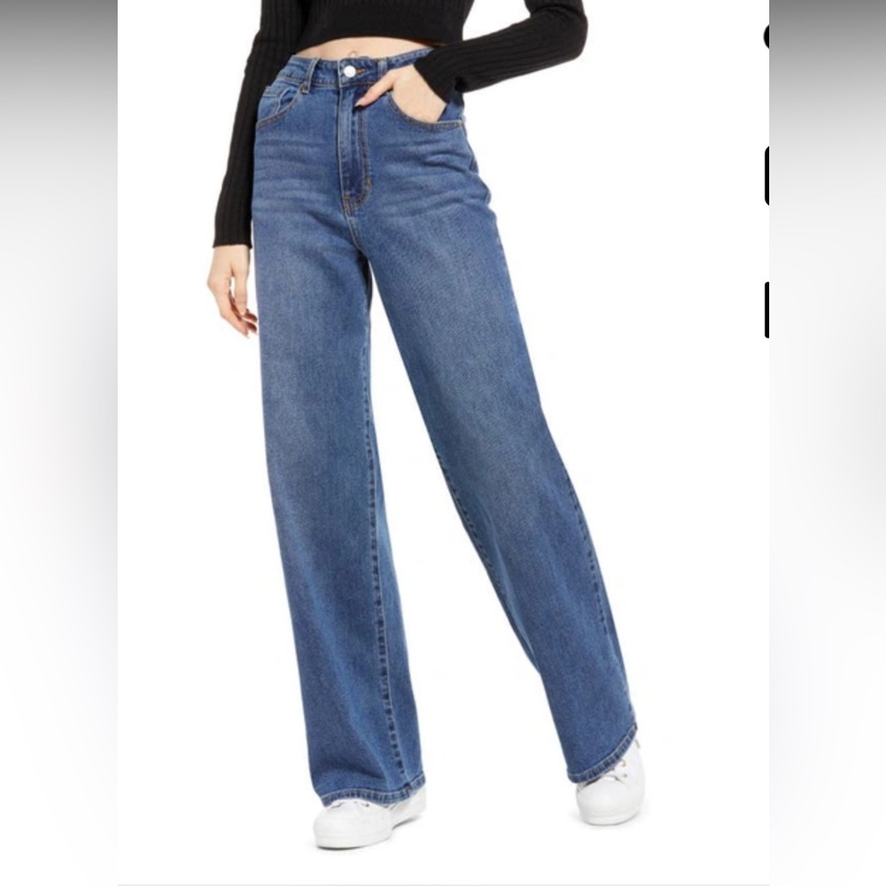 NEW NWT BP Wide Leg Jean size 26 medium wash